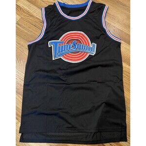 Space Jam TuneSquad Bugs Bunny #1 Basketball Jersey Looney Tunes Black Mens XXL